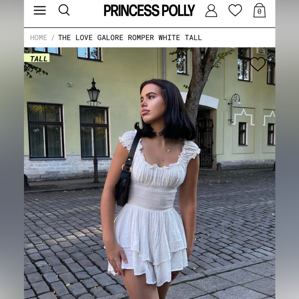 Princess Polly white romper
